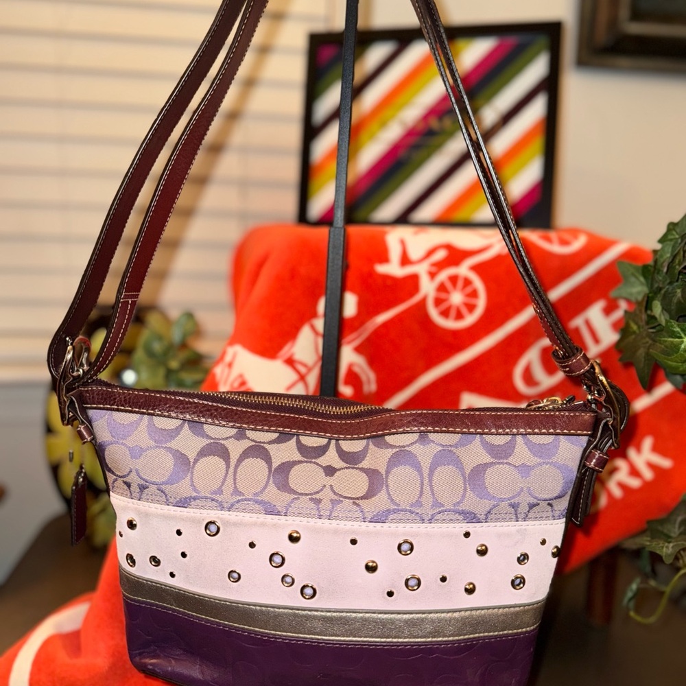 Coach Y2K purple patchwork bag ***SOLD*** - Picture 2 of 5